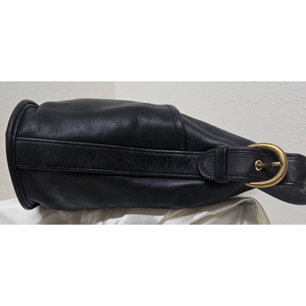 Vintage Coach 4153 Bleecker Bucket Bag/ Black/Glove Tanned Leather + Bonus Strap - Picture 5 of 16